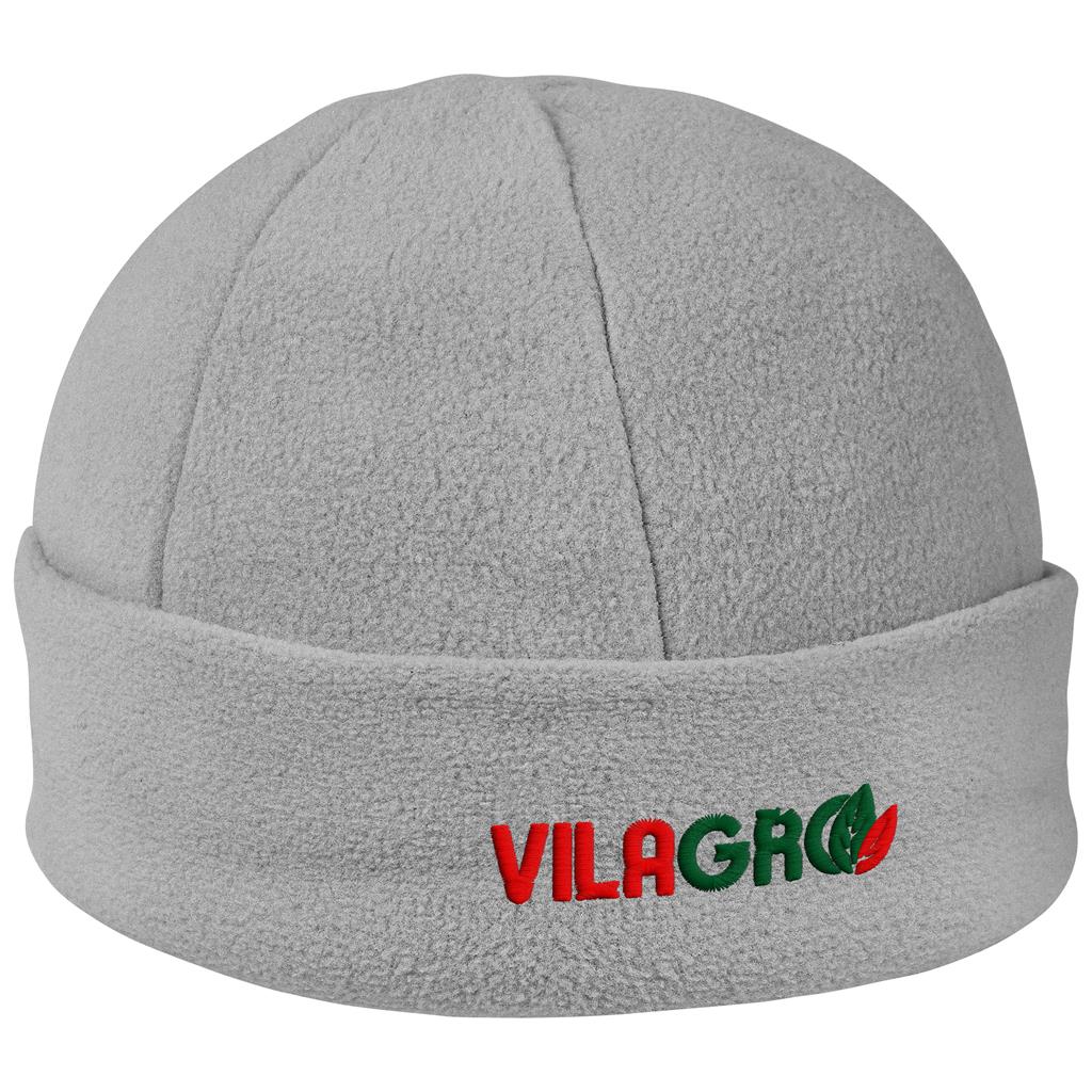 Alaska Brushed Fleece Beanie in Grey — Print Fast Express