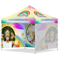 Coated Steel Sublimated Gazebo 3m x 3m - 3 Full-Wall Skins custom branded with your logo by Print Fast Express