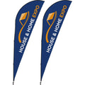 Legend 4m Sharkfin Flying Banner (Set of 2) custom branded with your logo by Print Fast Express