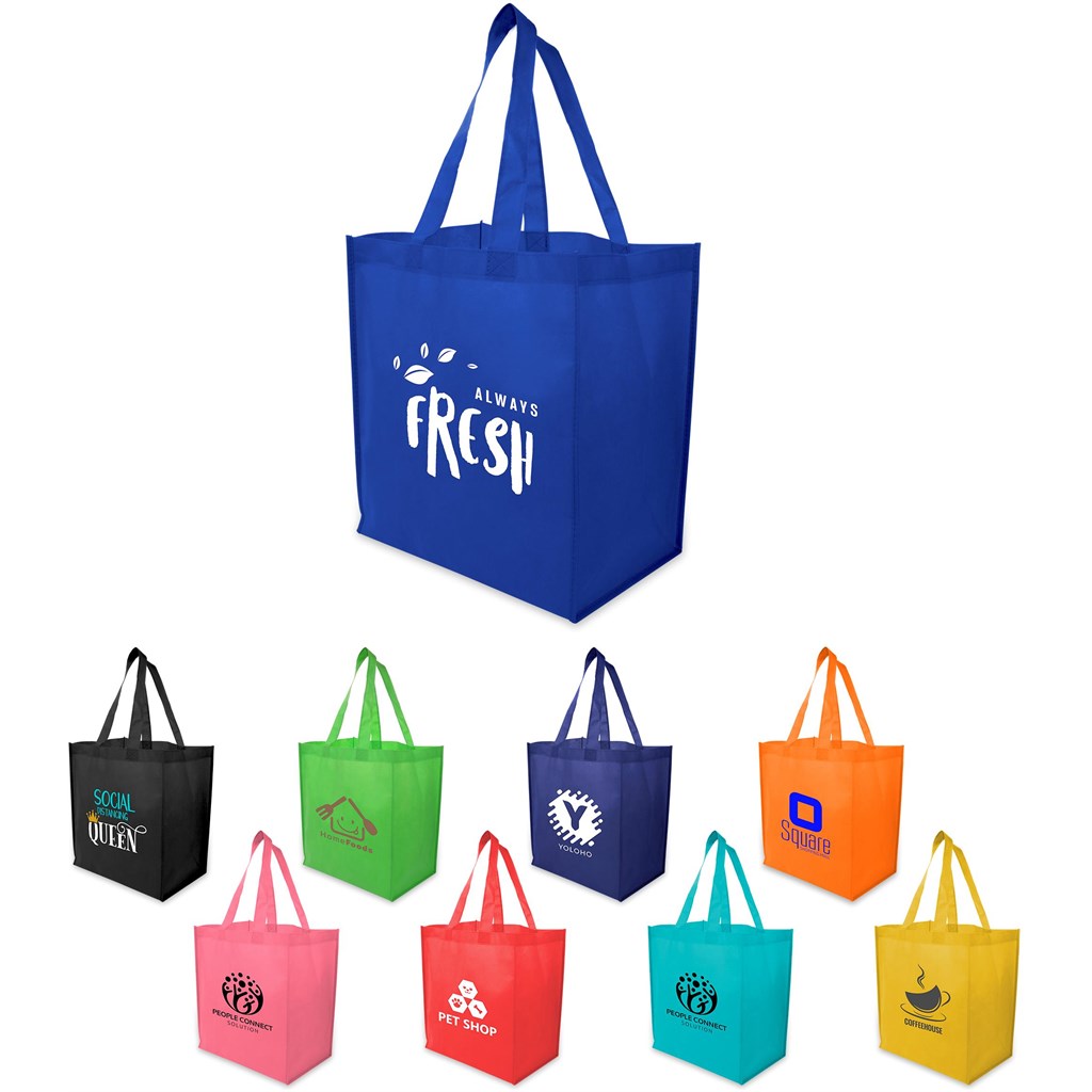 Altitude Shuttle Non-Woven Shopper custom branded with your logo by Print Fast Express