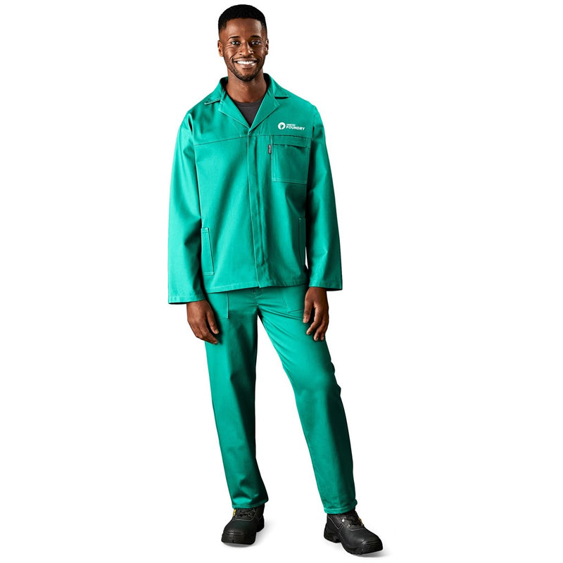 D59 Flame Retardant 100% Cotton Conti Suit custom branded with your logo by Print Fast Express