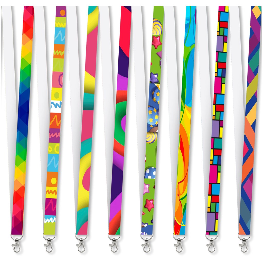 Altitude Snap Hook Clip Single-Sided Sublimation Satin Lanyard custom branded with your logo by Print Fast Express