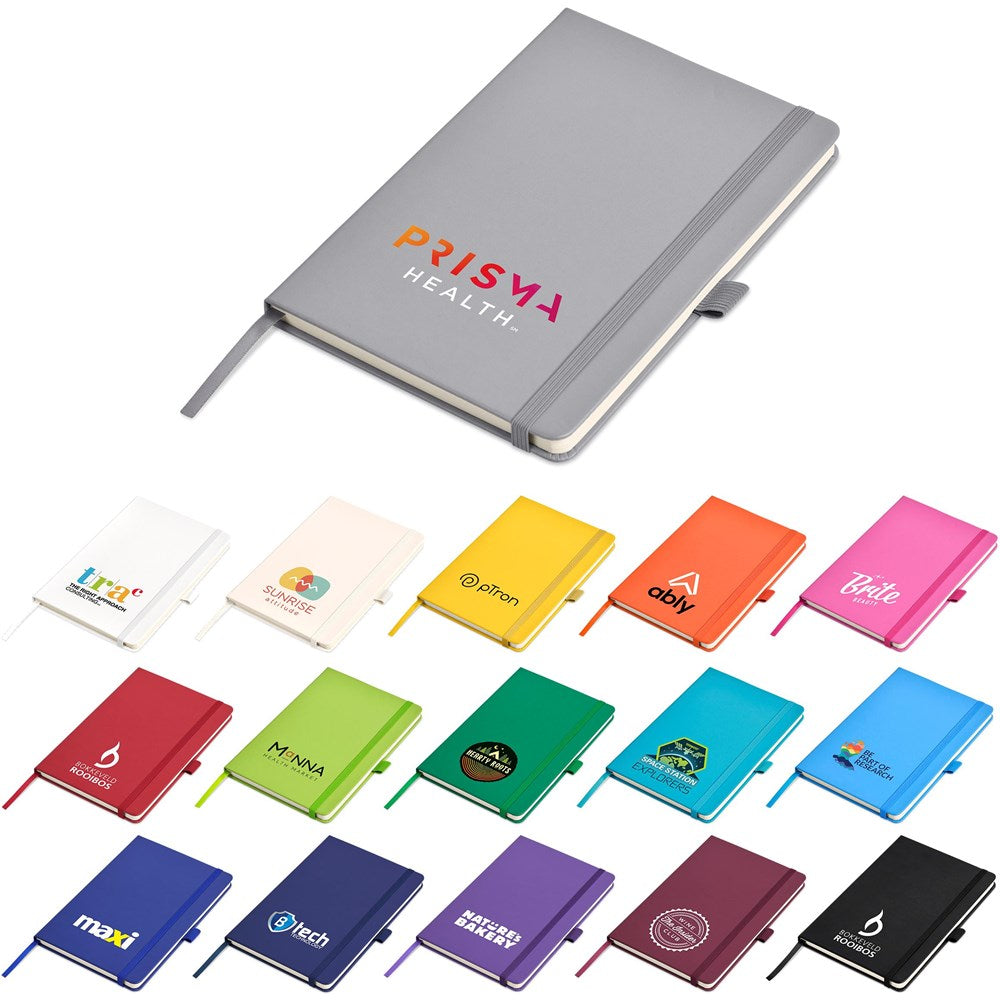 Altitude Stanford A5 Hard Cover Notebook custom branded with your logo by Print Fast Express