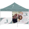 Ovation Sublimated Gazebo 3m X 3m - 1 Half-Wall Skin - 1 Full-Wall Skin custom branded with your logo by Print Fast Express