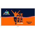 Legend Straight Banner Wall Skin 4.45m x 2.25m (Excludes Hardware) custom branded with your logo by Print Fast Express
