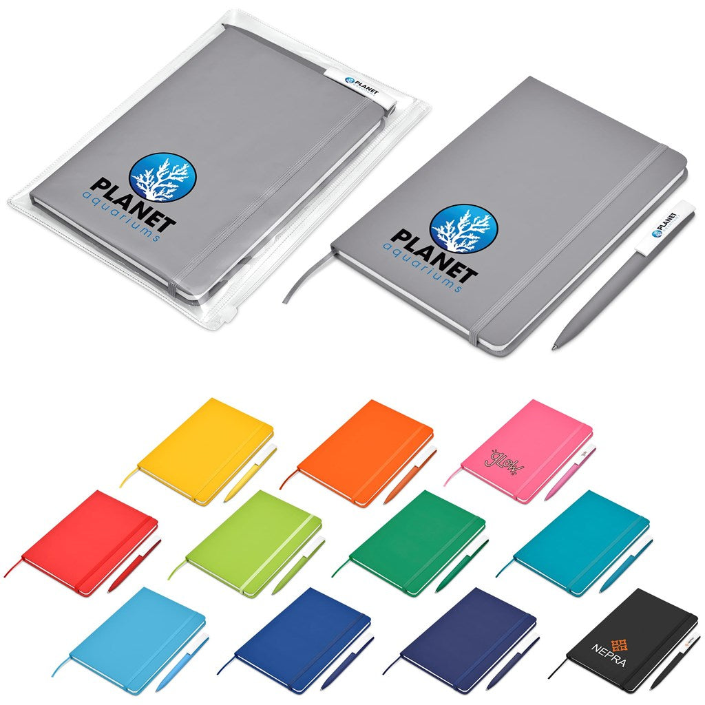 Query Notebook & Pen Set custom branded with your logo by Print Fast Express