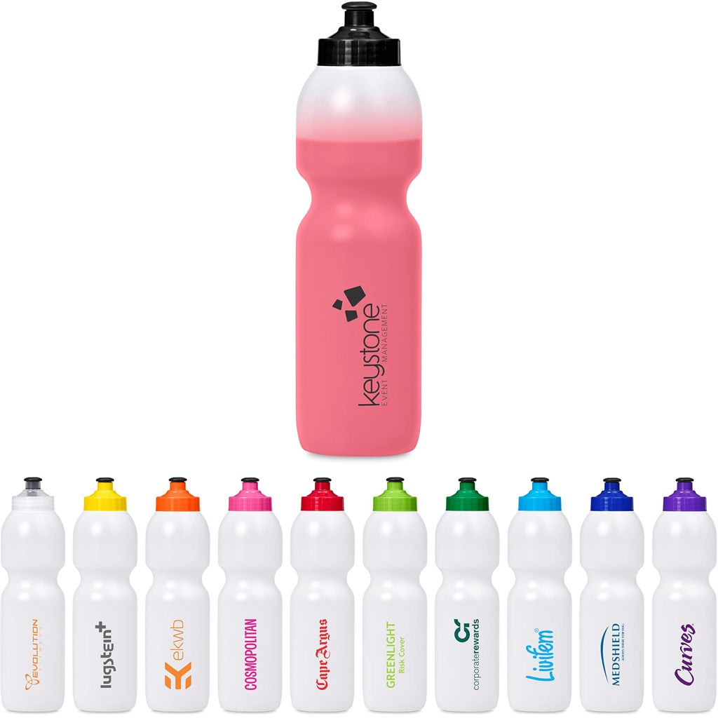 Alpine Plastic Water Bottle - 800ml custom branded with your logo by Print Fast Express