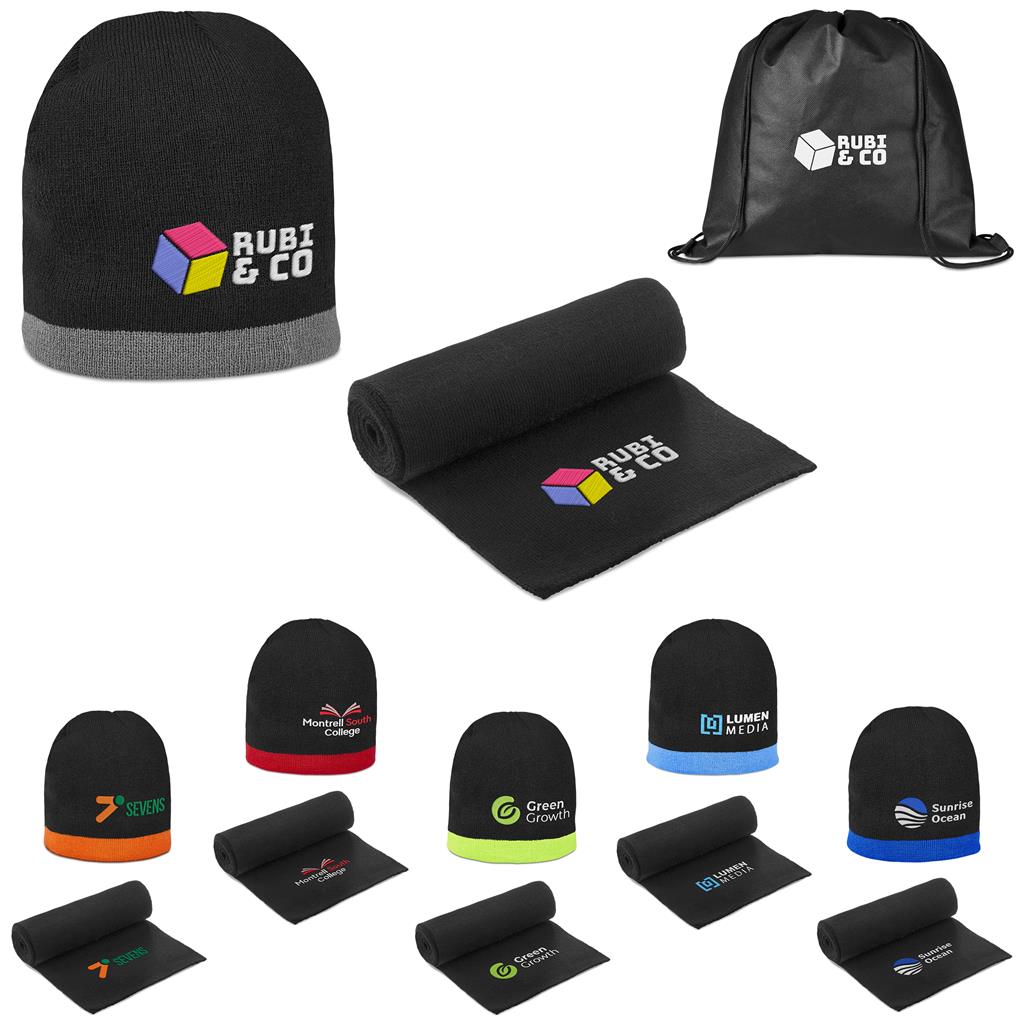 Solo Winter Warmer Set custom branded with your logo by Print Fast Express