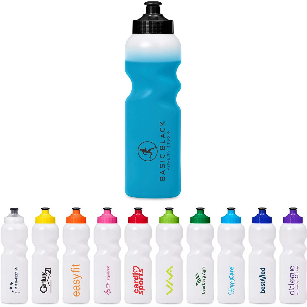 Helix Plastic Water Bottle - 500ml custom branded with your logo by Print Fast Express