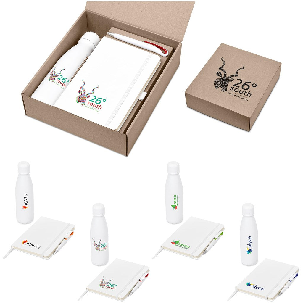 Simmons Kraft Gift Set custom branded with your logo by Print Fast Express
