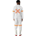 Safety Polycotton Boiler Suit - Reflective Arms Legs & Back - Orange Tape custom branded with your logo by Print Fast Express