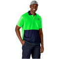 Inspector Two-Tone Hi-Viz Golf Shirt custom branded with your logo by Print Fast Express