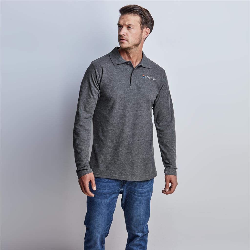 Mens Long Sleeve Elemental Golf Shirt custom branded with your logo by Print Fast Express