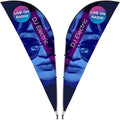 Legend 3M Sublimated Sharkfin Double-Sided Flying Banner - 1 complete unit - Print Fast Express
