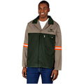 Site Premium Two-Tone Polycotton Jacket - Reflective Arms - Orange Tape custom branded with your logo by Print Fast Express