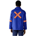 Artisan Premium 100% Cotton Jacket - Reflective Arms & Back - Orange Tape custom branded with your logo by Print Fast Express