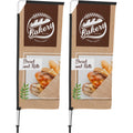 Legend 2m Telescopic Flying Banner (Set of 2) custom branded with your logo by Print Fast Express
