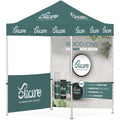 Ovation Sublimated Gazebo 2m X 2m - 1 Half-Wall Skin - 1 Full-Wall Skin custom branded with your logo by Print Fast Express