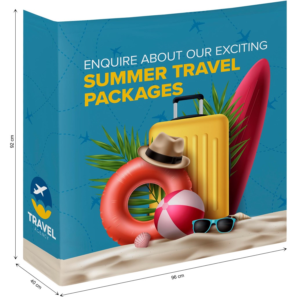 Pop Up Fabric Counter Skin custom branded with your logo by Print Fast Express