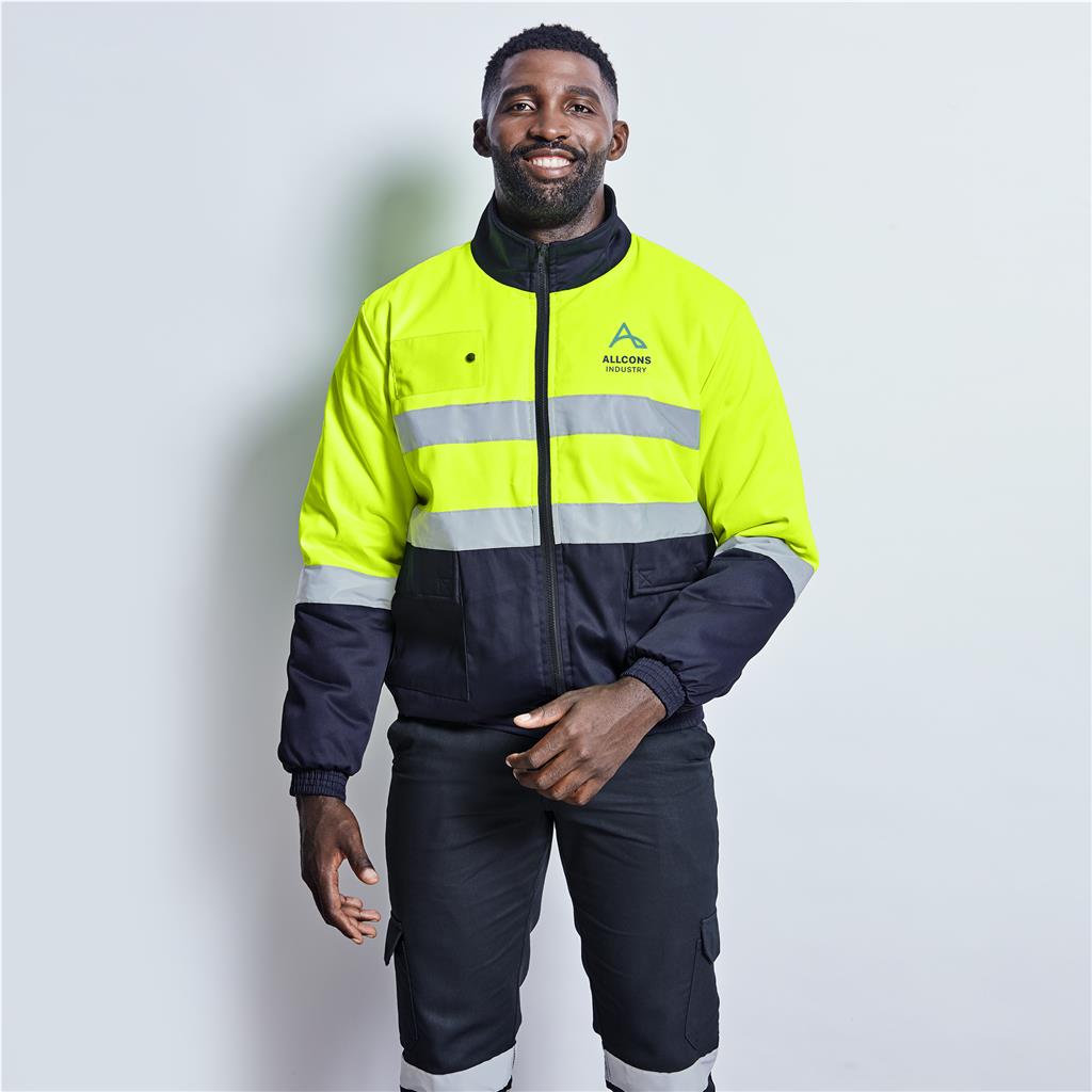 Foundation Hi-Viz Padded Jacket custom branded with your logo by Print Fast Express