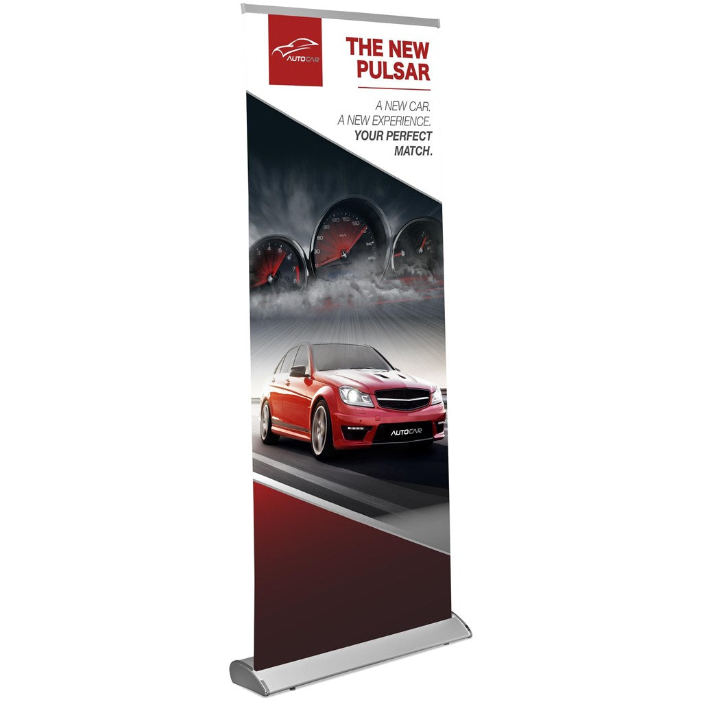 Ovation Fabric Pull Up Banner custom branded with your logo by Print Fast Express
