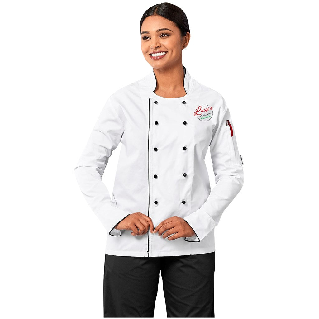 Unisex Long Sleeve Dijon Chef Jacket custom branded with your logo by Print Fast Express