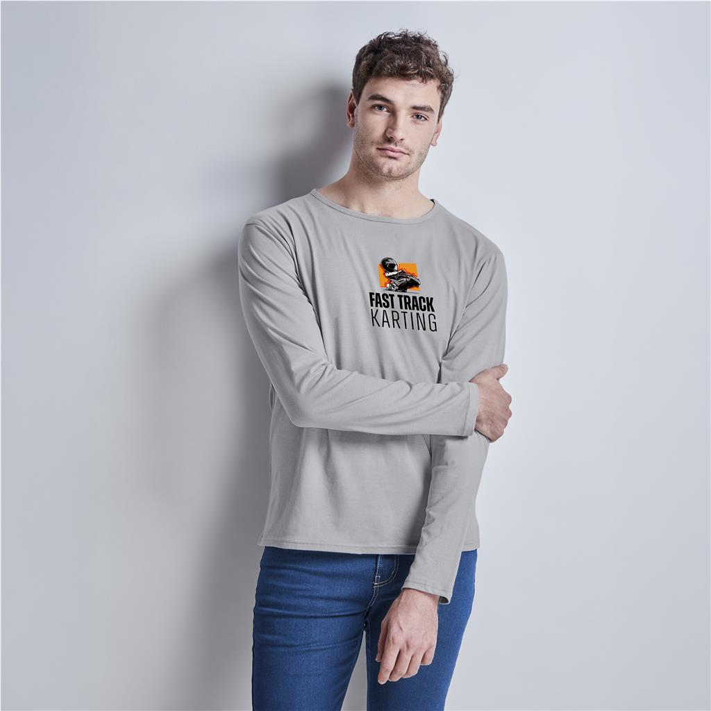 Mens Long Sleeve Portland T-Shirt custom branded with your logo by Print Fast Express