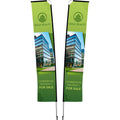 Legend 4M Sublimated Telescopic Double-Sided Flying Banner - 1 complete unit - Print Fast Express