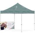 Ovation Sublimated Gazebo 3m X 3m - 1 Half-Wall Skin custom branded with your logo by Print Fast Express