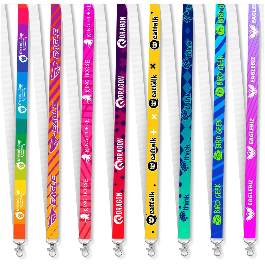 Altitude Snap Hook Clip Single-Sided Sublimation Petersham Lanyard custom branded with your logo by Print Fast Express