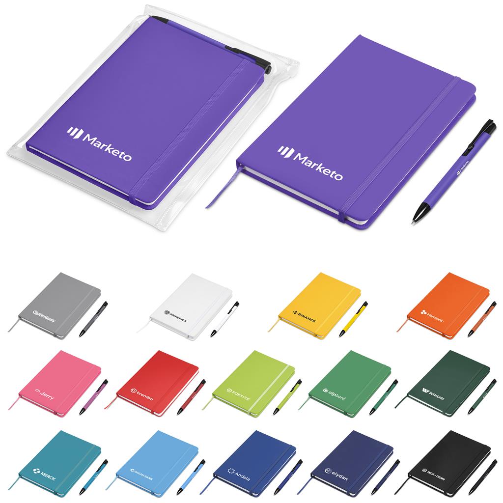 Altitude Powell Notebook & Pen Set custom branded with your logo by Print Fast Express