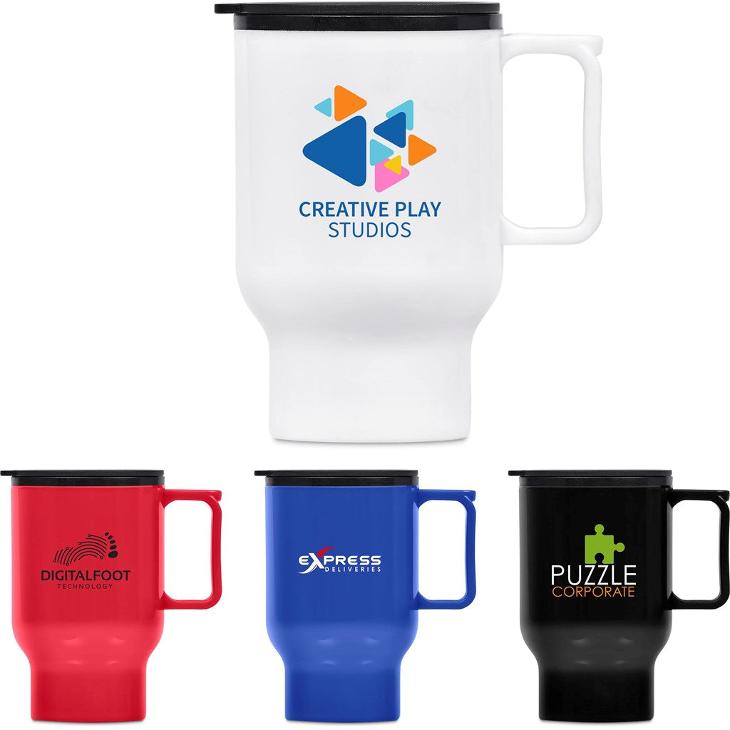 Altitude Whimsy Plastic Double-Wall Mug - 430ml custom branded with your logo by Print Fast Express