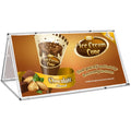 Ovation Sublimated A-Frame With Fabric Print 2m X 1m custom branded with your logo by Print Fast Express