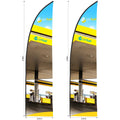 Legend 2m Sublimated Arcfin Flying Banner Skin - Set Of 2 (Excludes Hardware) - Print Fast Express