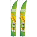 Legend 4m Sublimated Arcfin Flying Banner Skin - Set Of 2 (Excludes Hardware) - Print Fast Express