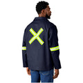 Artisan Premium 100% Cotton Jacket - Reflective Arms & Back - Yellow Tape custom branded with your logo by Print Fast Express