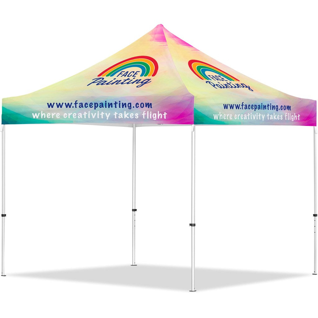 Coated Steel Sublimated Gazebo 3m x 3m custom branded with your logo by Print Fast Express