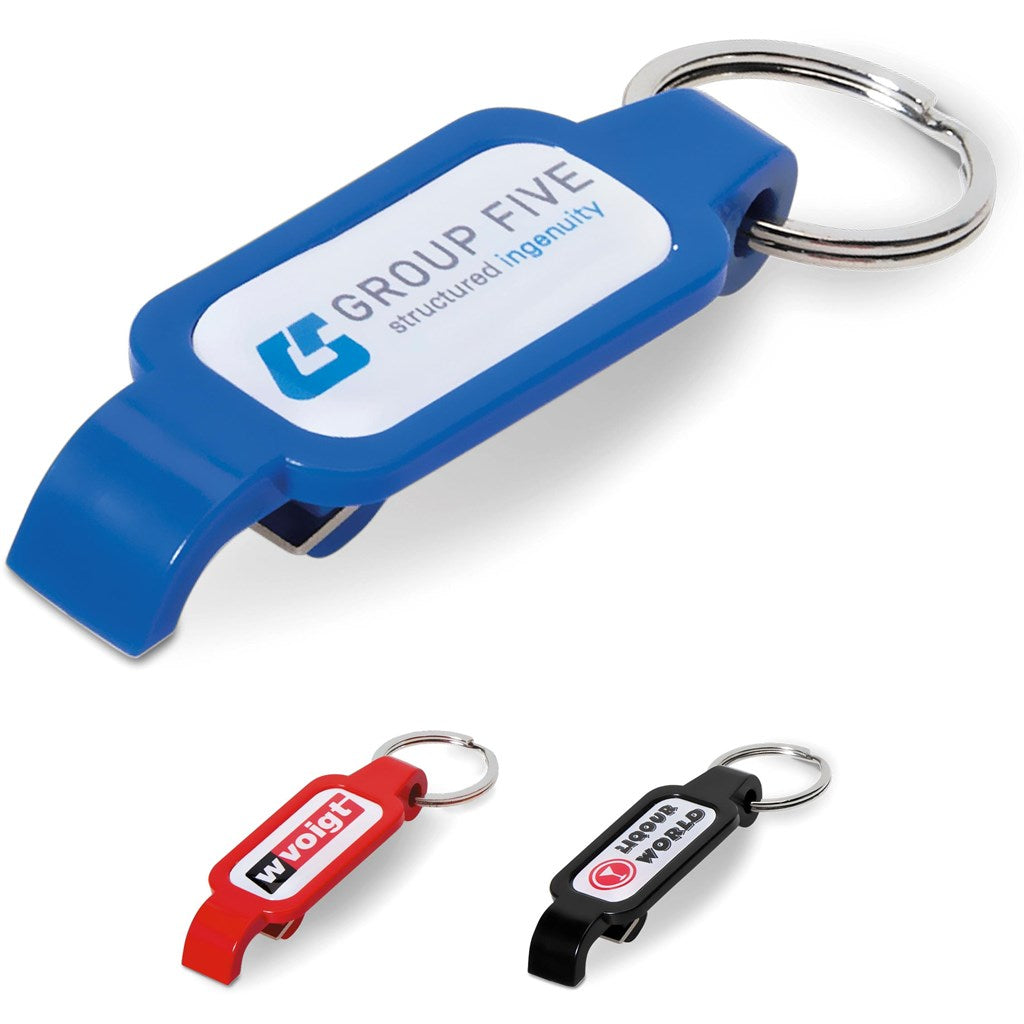 Altitude Moonshine Dome Bottle Opener Keyholder custom branded with your logo by Print Fast Express