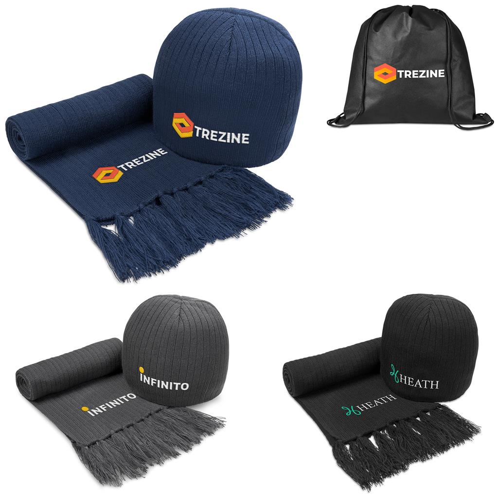 Nebraska Winter Set custom branded with your logo by Print Fast Express