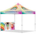 Coated Steel Sublimated Gazebo 3m x 3m - 1 Half-Wall Skin custom branded with your logo by Print Fast Express