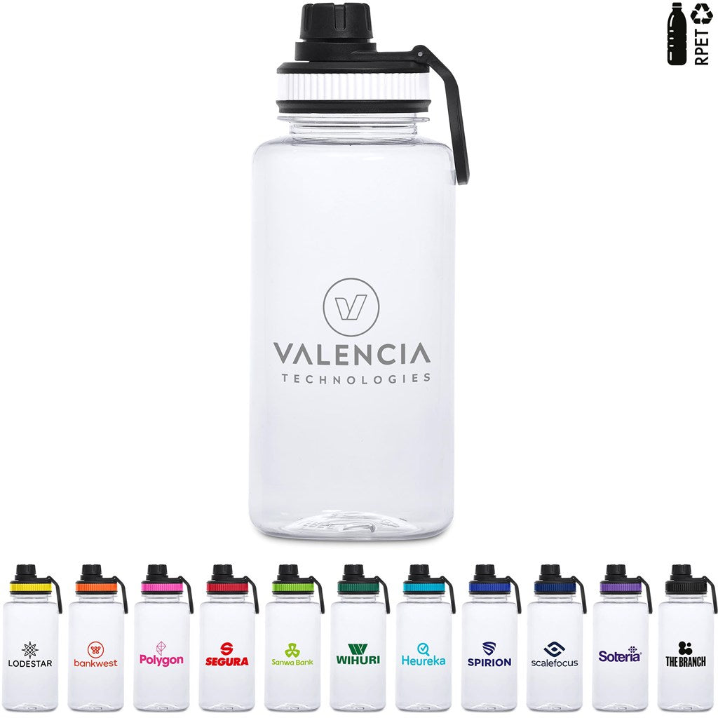 Altitude Franco Recycled PET Water Bottle – 1 Litre custom branded with your logo by Print Fast Express