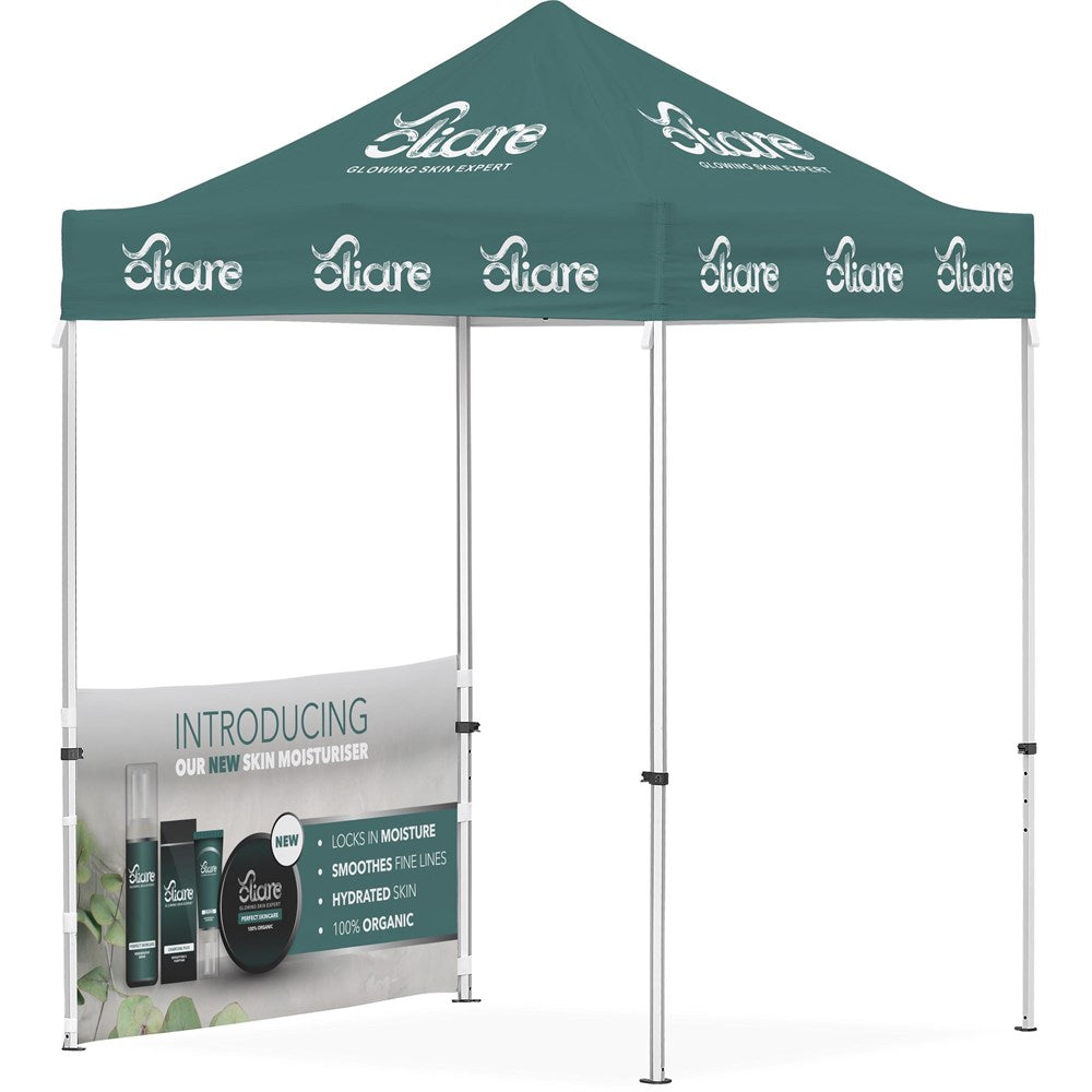 Ovation Sublimated Gazebo 2m X 2m - 1 Half-Wall Skin custom branded with your logo by Print Fast Express