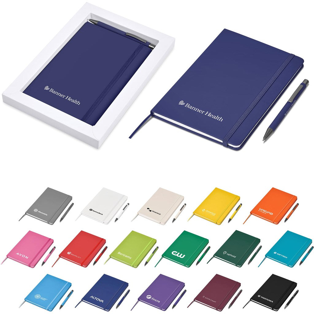 Hibiscus Notebook & Pen Set custom branded with your logo by Print Fast Express