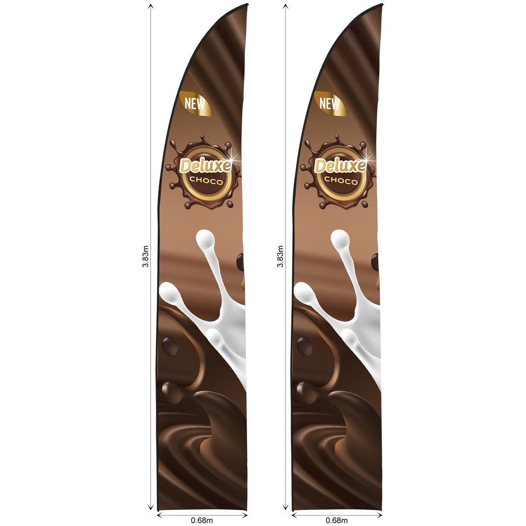 Legend 3m Sublimated Arcfin Flying Banner Skin - Set Of 2 (Excludes Hardware) - Print Fast Express