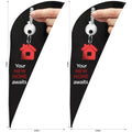Legend 2m Sublimated Sharkfin Flying Banner Skin - Set Of 2 (Excludes Hardware) - Print Fast Express