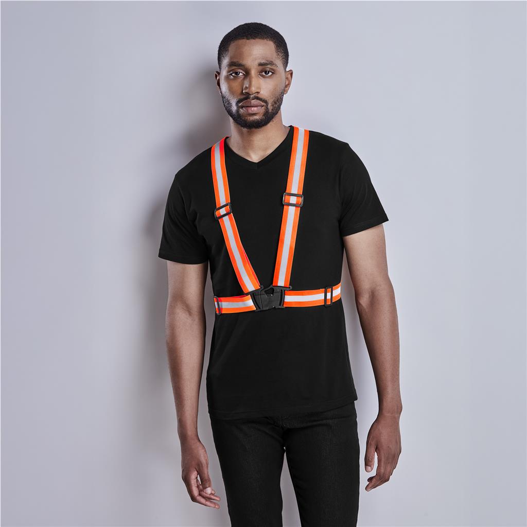 Hi-Viz Reflective Safety Belt custom branded with your logo by Print Fast Express