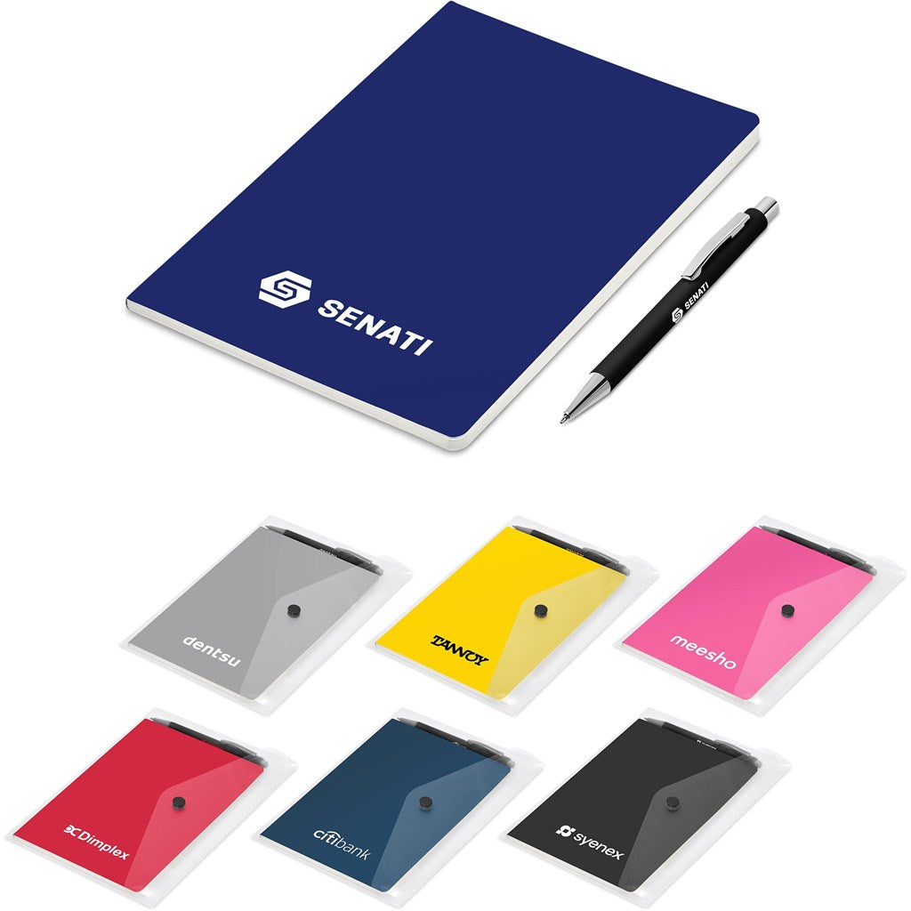 Altitude Yates Notebook & Pen Set custom branded with your logo by Print Fast Express