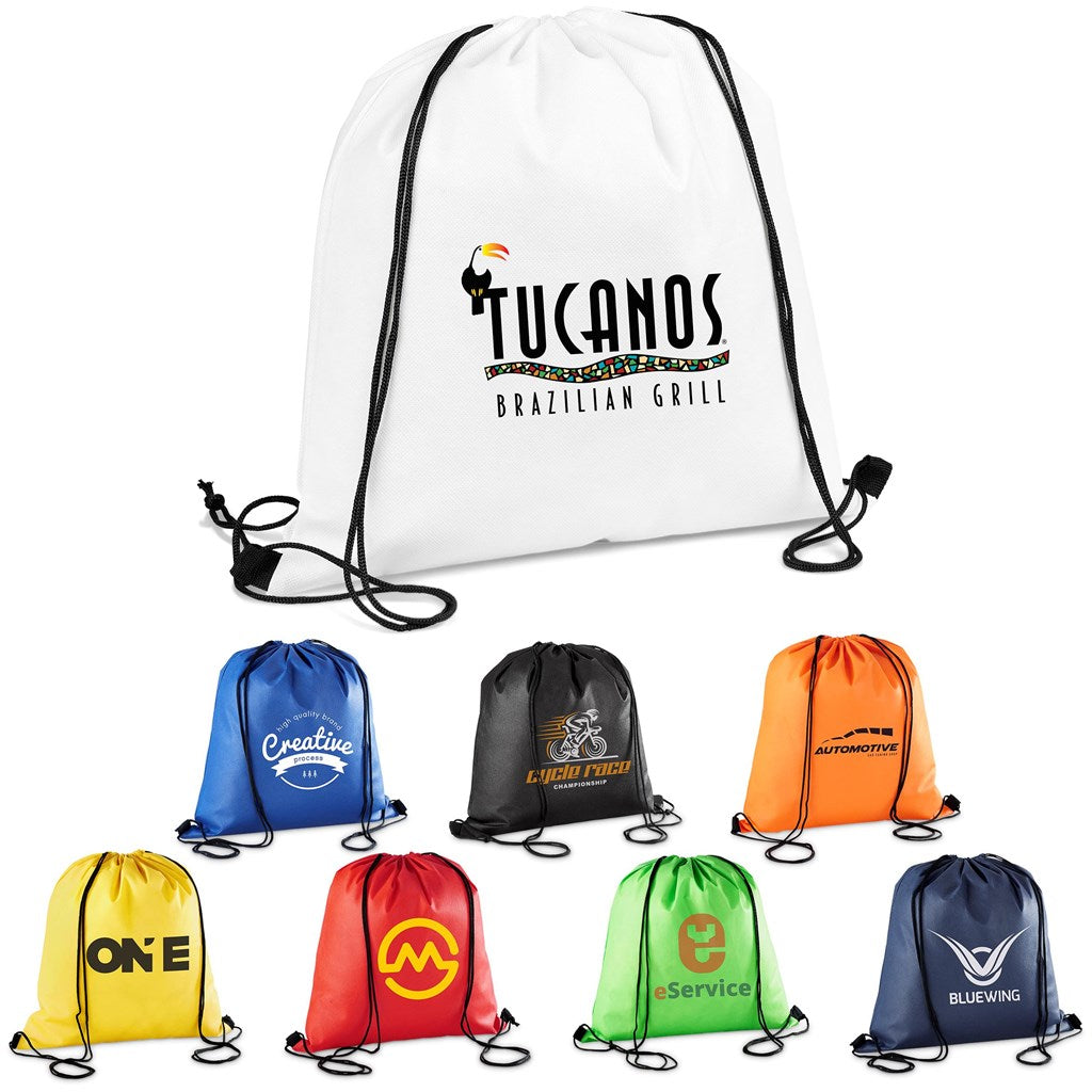 Altitude Whitefield Non-Woven Drawstring Bag custom branded with your logo by Print Fast Express