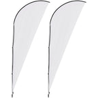 Legend 2m Sharkfin Flying Banner (Set of 2) - Print Fast Express