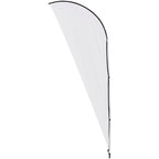 Legend 2M Sublimated Sharkfin Double-Sided Flying Banner - 1 complete unit - Print Fast Express